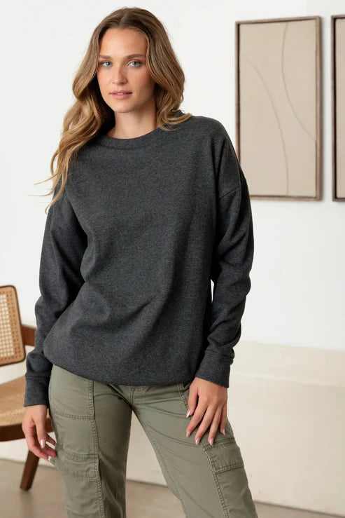 Cherish Basic Long Sleeve Soft Sweatshirt